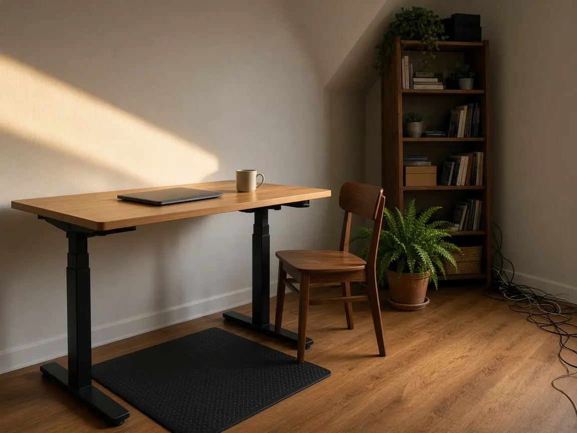 Lohnt sich ein höhenverstellbarer Schreibtisch im kleinen Zimmer?