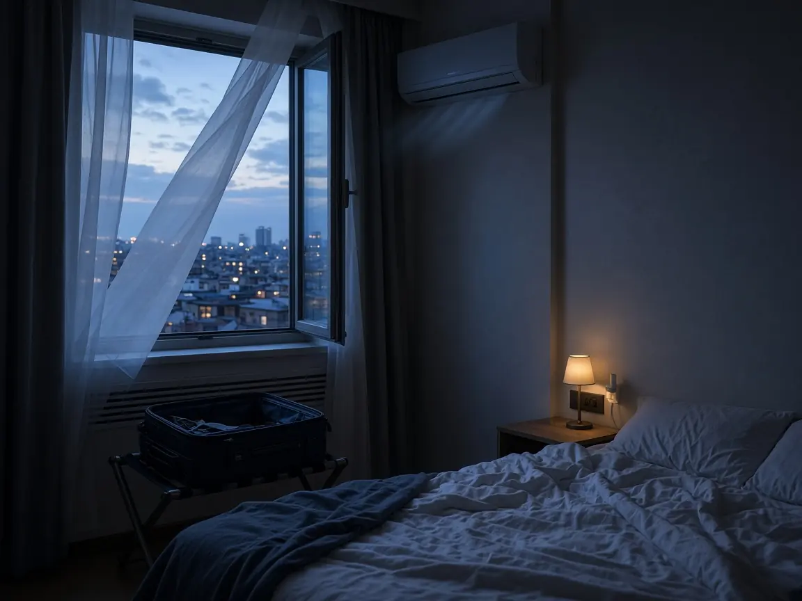 Raumluft im Hotel und die erste Nacht in fremder Umgebung