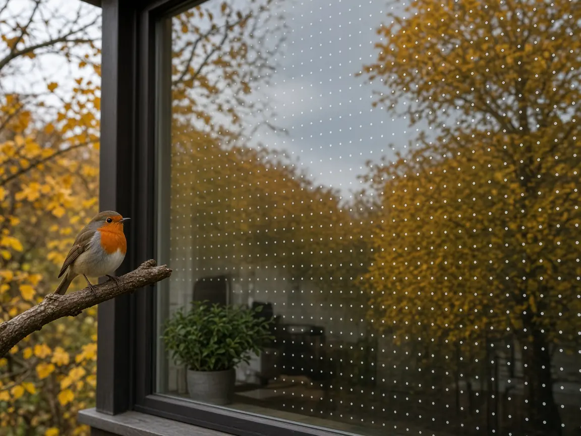 Vogelschlag an Fenstern und Glasbalkonen verringern